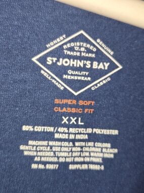 St. John's Bay Super Soft Classic Fit T-Shirt - Blue